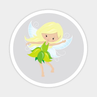 Cute Fairy, Blonde Hair, Magic Fairy, Forest Fairy Magnet